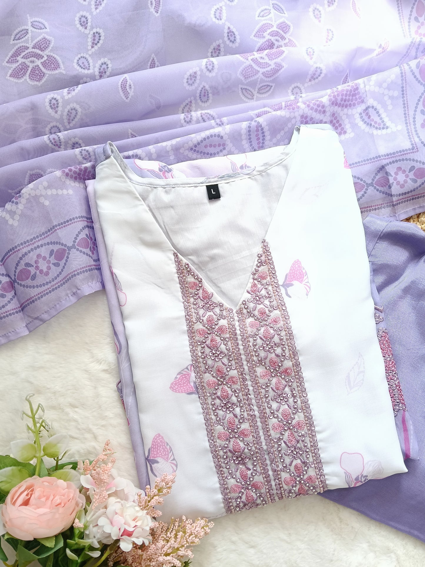 Primium organza suit set