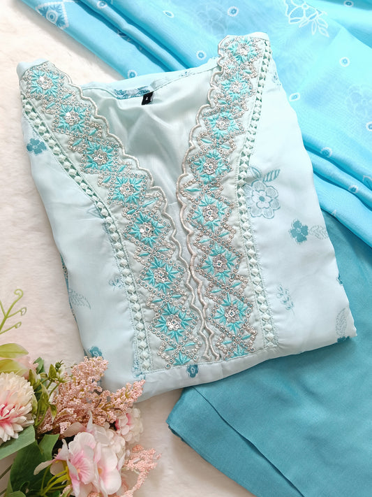 Beautiful organza suit set