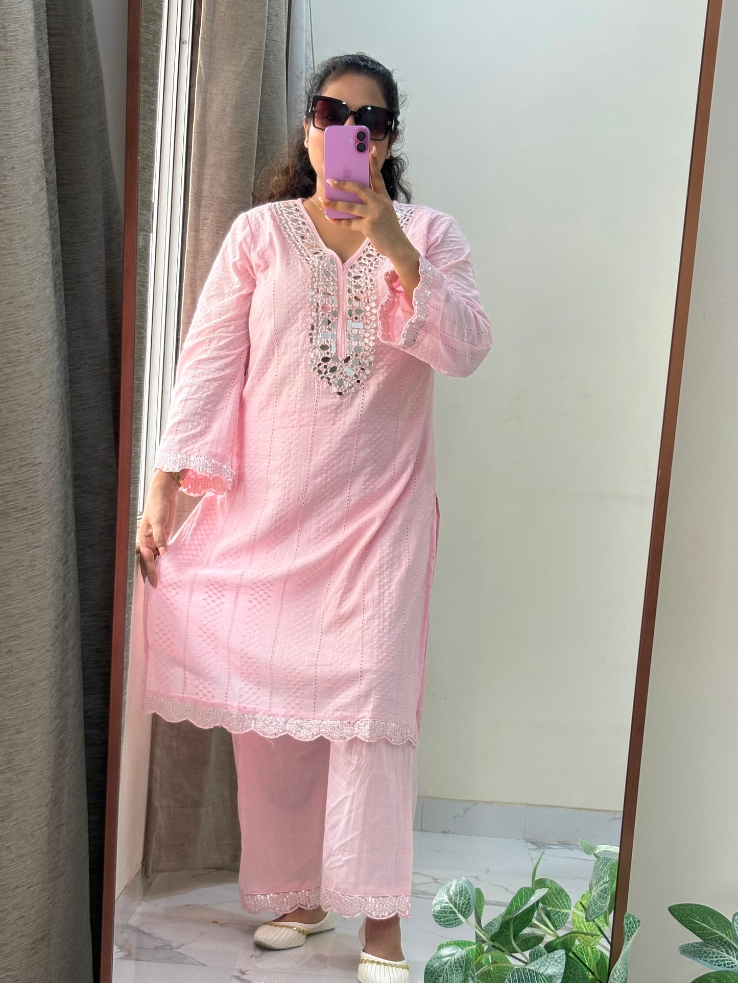 Real Mirror cotton cord set