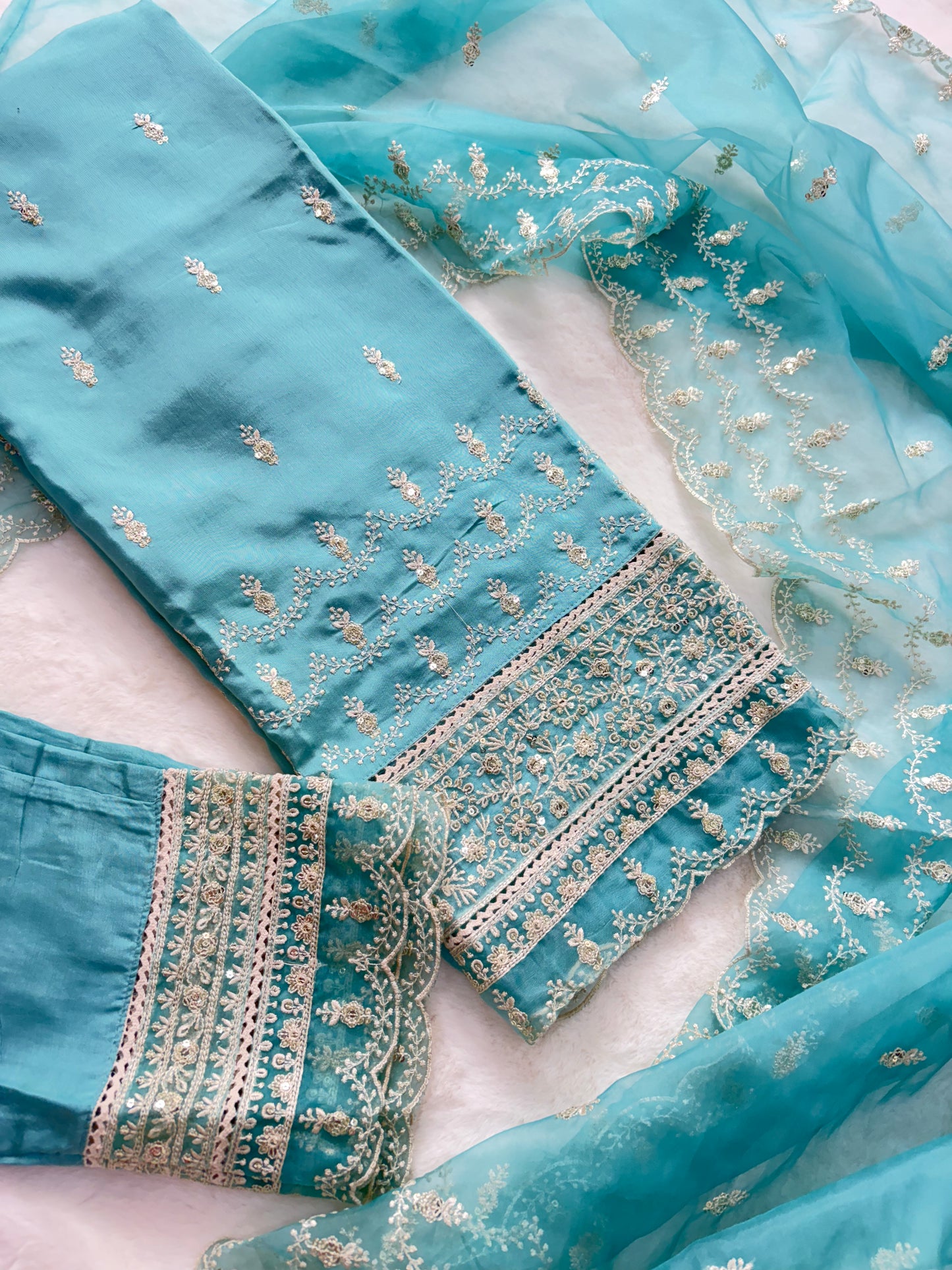 Beautiful blue designer suit